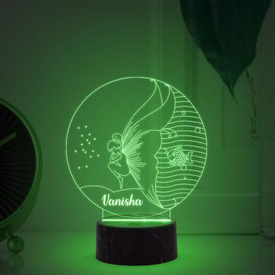 3D Illusion Butterfly Led Night lamp with Automatic Color Changing Light Customized with Name   Birthday Gifts for Girls